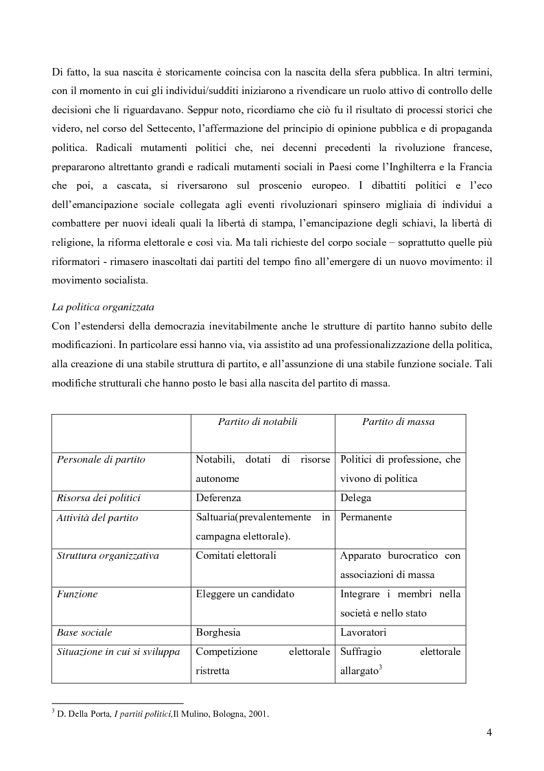Anteprima della tesi: Partiti politici: processi di trasformazione, Pagina 3
