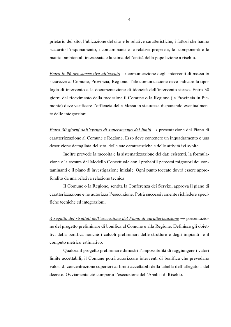Anteprima della tesi: Tecnologie biologiche di bonifica. Dalla normativa di settore all'esperienza in situ: il caso Europa Metalli., Pagina 4