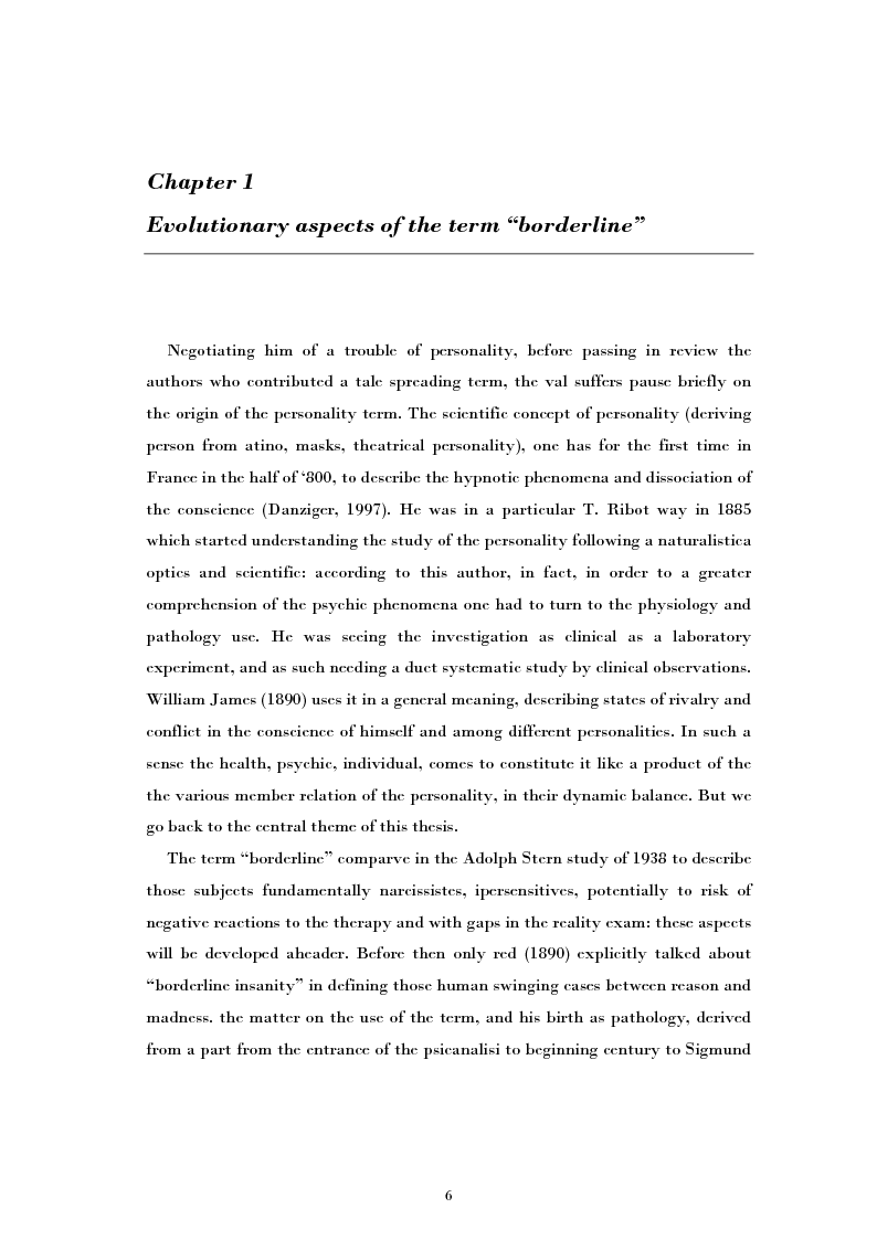 Anteprima della tesi: Beyond the Fringer. Studies on Borderline Personality, Pagina 3