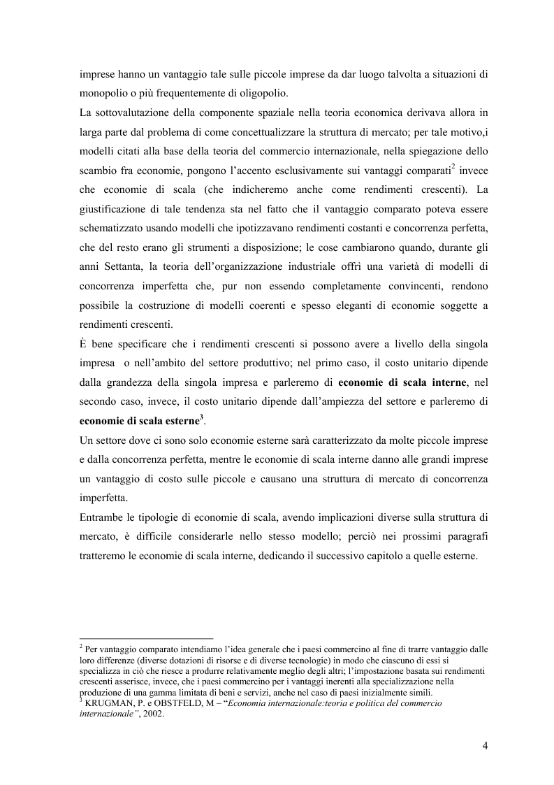 Anteprima della tesi: I distretti industriali: un caso di successo dell'economia italiana, Pagina 2