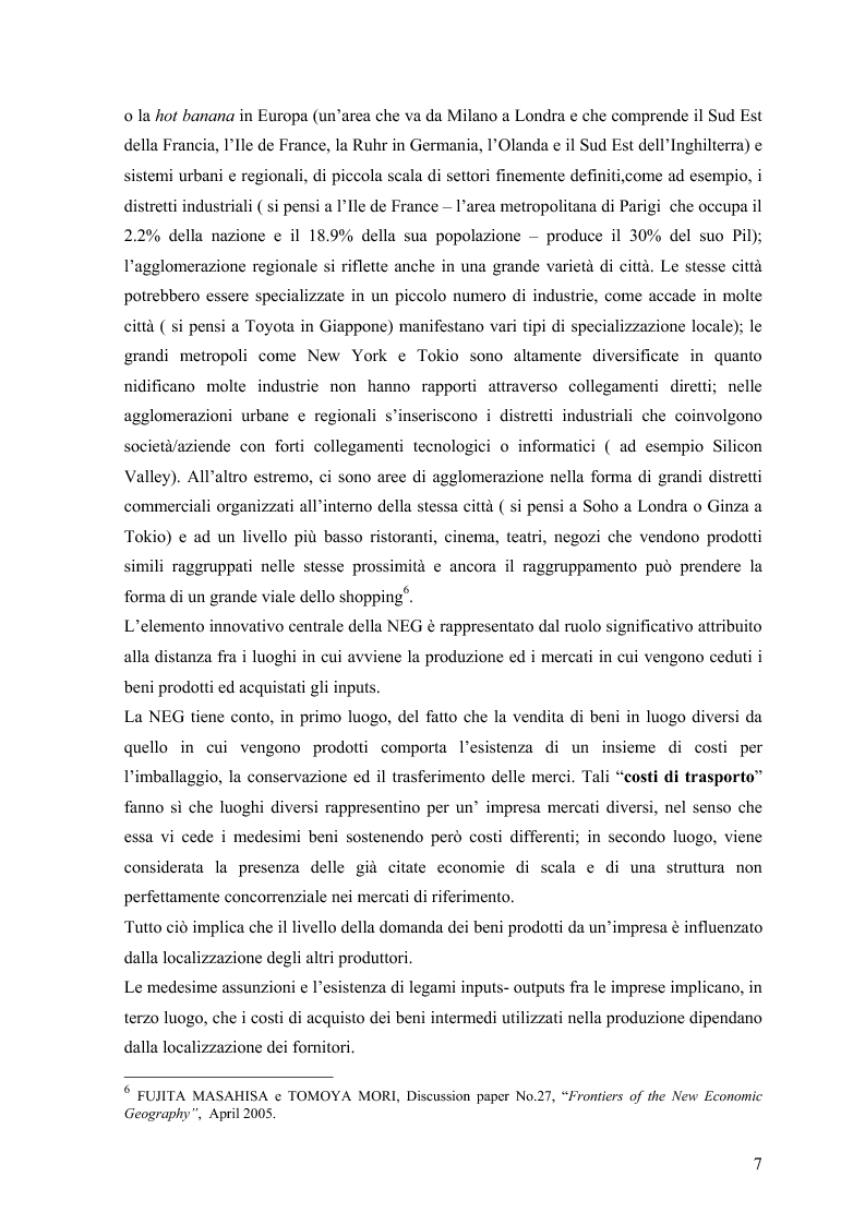 Anteprima della tesi: I distretti industriali: un caso di successo dell'economia italiana, Pagina 5