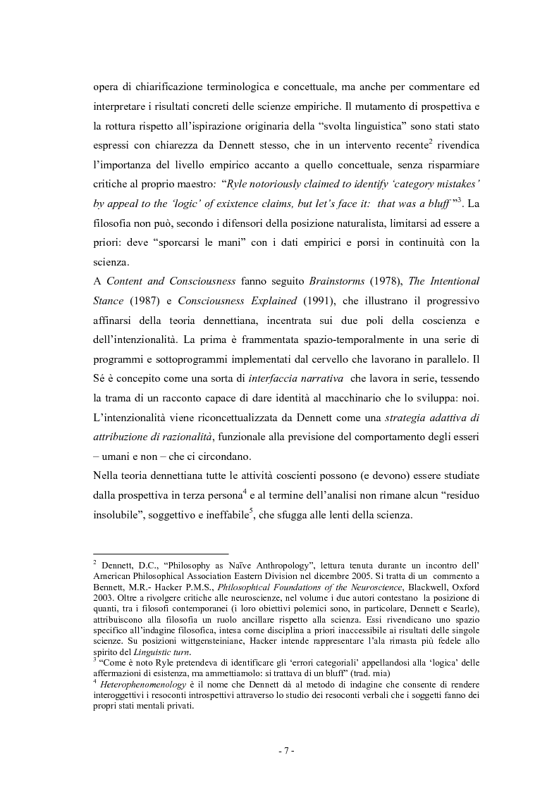 Anteprima della tesi: Materialismo e libero arbitrio in Daniel Clement Dennett, Pagina 2