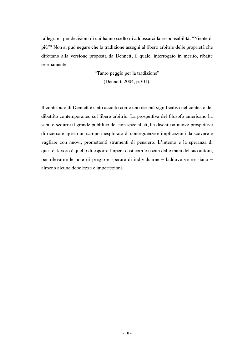 Anteprima della tesi: Materialismo e libero arbitrio in Daniel Clement Dennett, Pagina 5