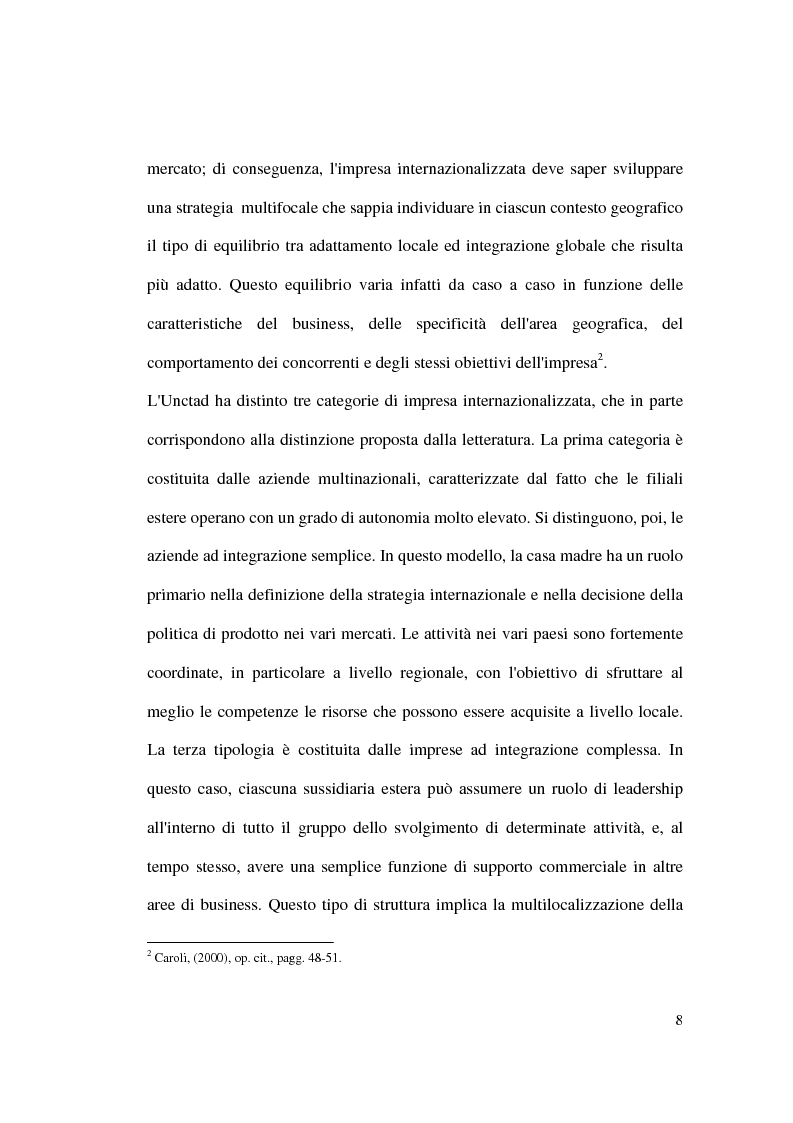 Anteprima della tesi: Il Mezzogiorno e la Sicilia nello scenario internazionale. La posizione competitiva della provincia di Caltanissetta., Pagina 5
