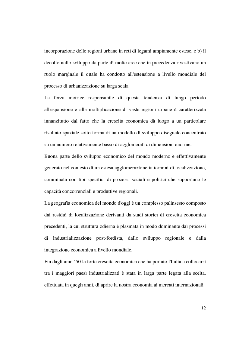 Anteprima della tesi: Il Mezzogiorno e la Sicilia nello scenario internazionale. La posizione competitiva della provincia di Caltanissetta., Pagina 9