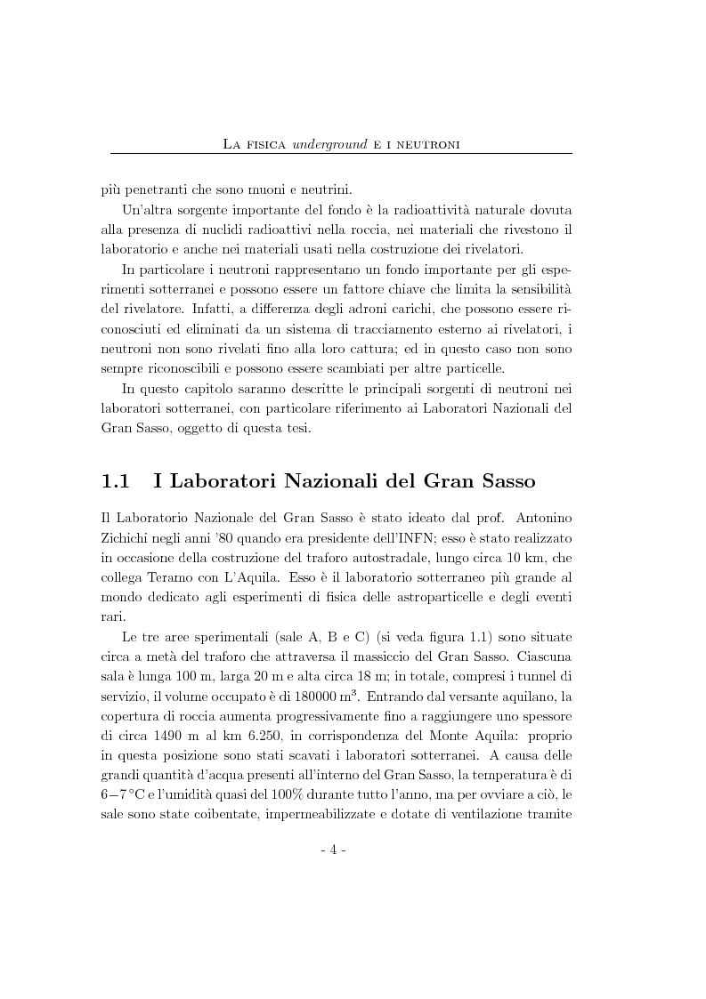 Anteprima della tesi: Studio del flusso di neutroni indotto dai muoni cosmici nei LNGS con l'esperimento LVD, Pagina 4