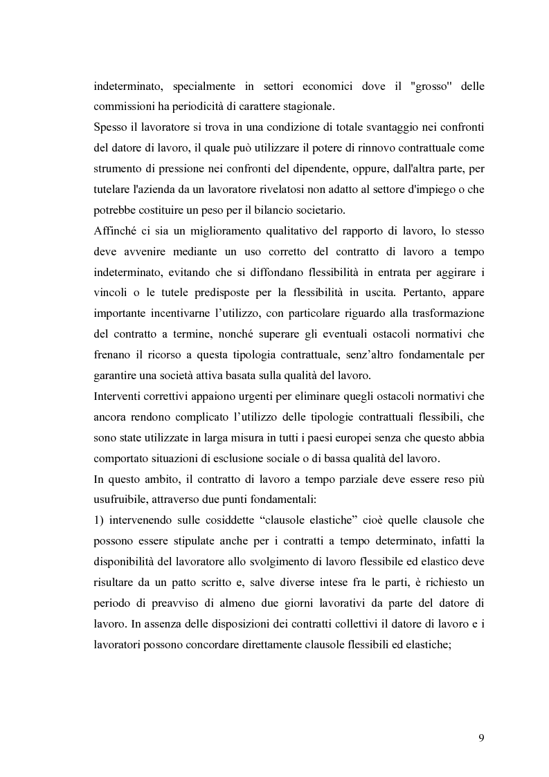 Anteprima della tesi: La flessibilità nel mercato del lavoro italiano, Pagina 9