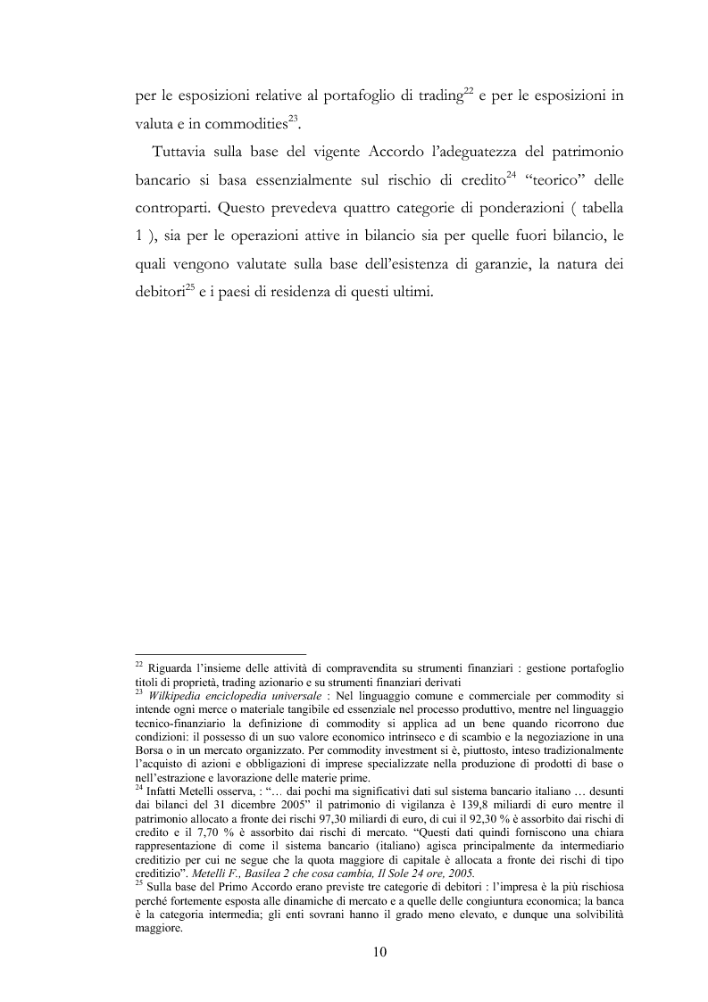 Anteprima della tesi: Il finanziamento delle imprese alla luce degli Accordi di Basilea 2, Pagina 10