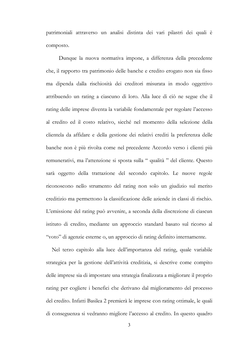 Anteprima della tesi: Il finanziamento delle imprese alla luce degli Accordi di Basilea 2, Pagina 3