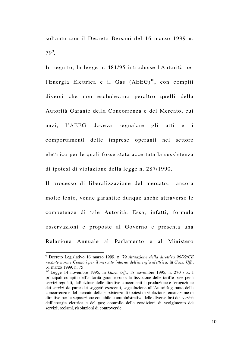 Anteprima della tesi: Il contratto di somministrazione di energia elettrica tra clausole abusive ed interventi dell’Autorità per l’Energia Elettrica ed il Gas, Pagina 6