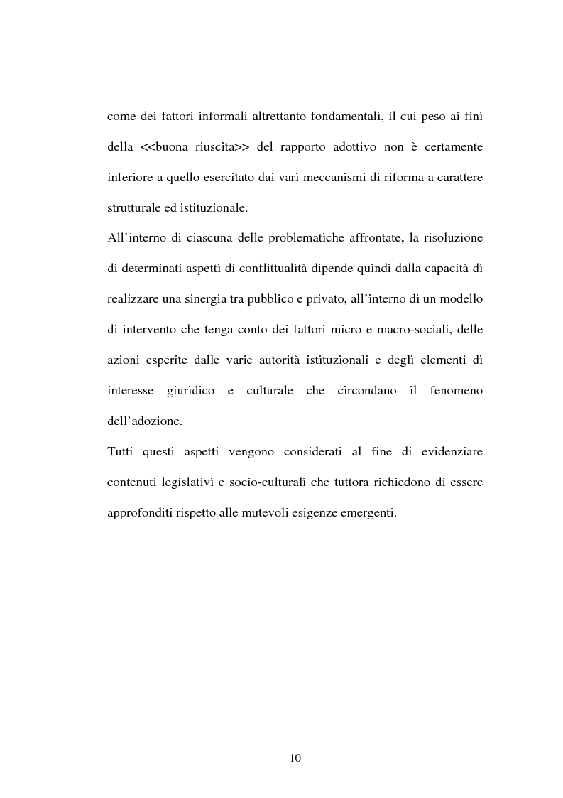 Anteprima della tesi: La tutela costituzionale ed internazionale del minore in stato di adozione, Pagina 5
