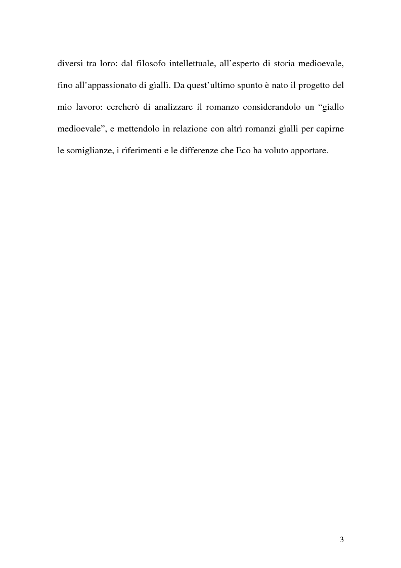Anteprima della tesi: La detection nel 'Nome della rosa', Pagina 2