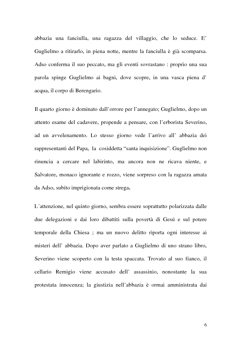 Anteprima della tesi: La detection nel 'Nome della rosa', Pagina 5