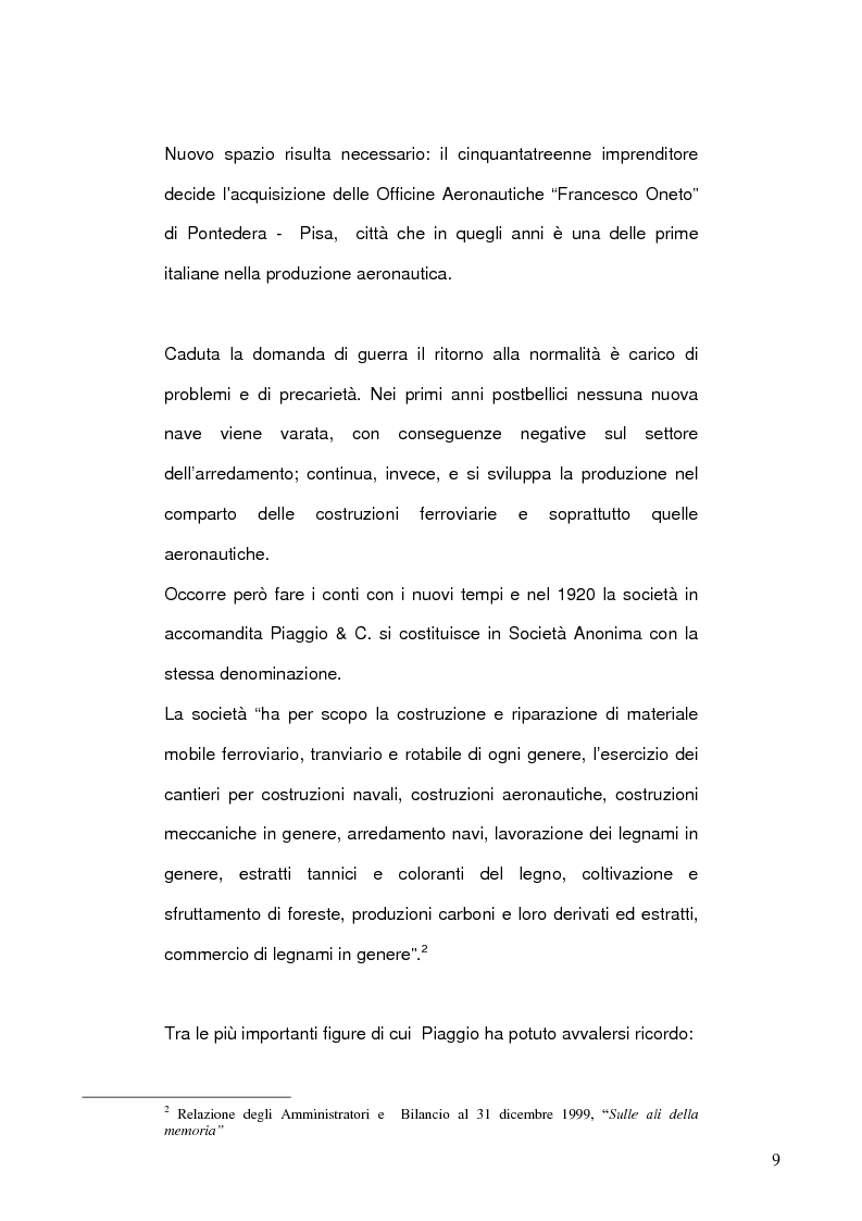 Anteprima della tesi: Pianificazione e programmazione in Piaggio Aero Industries Spa, Pagina 7