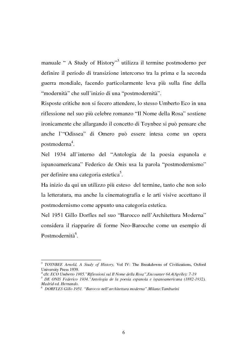 Anteprima della tesi: Un nuovo Postmoderno: riscontri ed analisi nella cinematografia di Alejandro Gonzales Iñarritu, Pagina 6