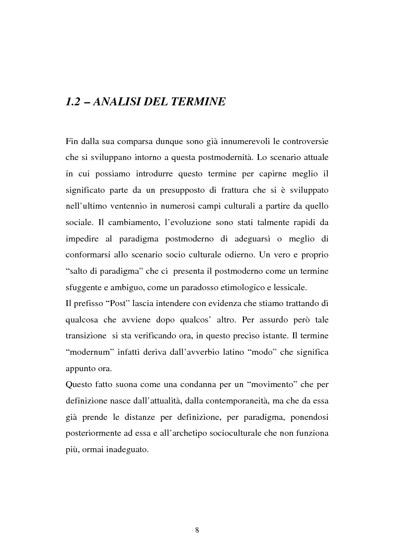 Anteprima della tesi: Un nuovo Postmoderno: riscontri ed analisi nella cinematografia di Alejandro Gonzales Iñarritu, Pagina 8