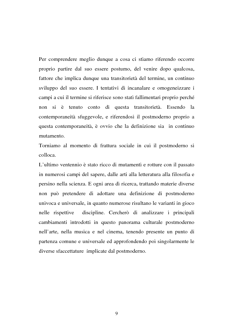Anteprima della tesi: Un nuovo Postmoderno: riscontri ed analisi nella cinematografia di Alejandro Gonzales Iñarritu, Pagina 9