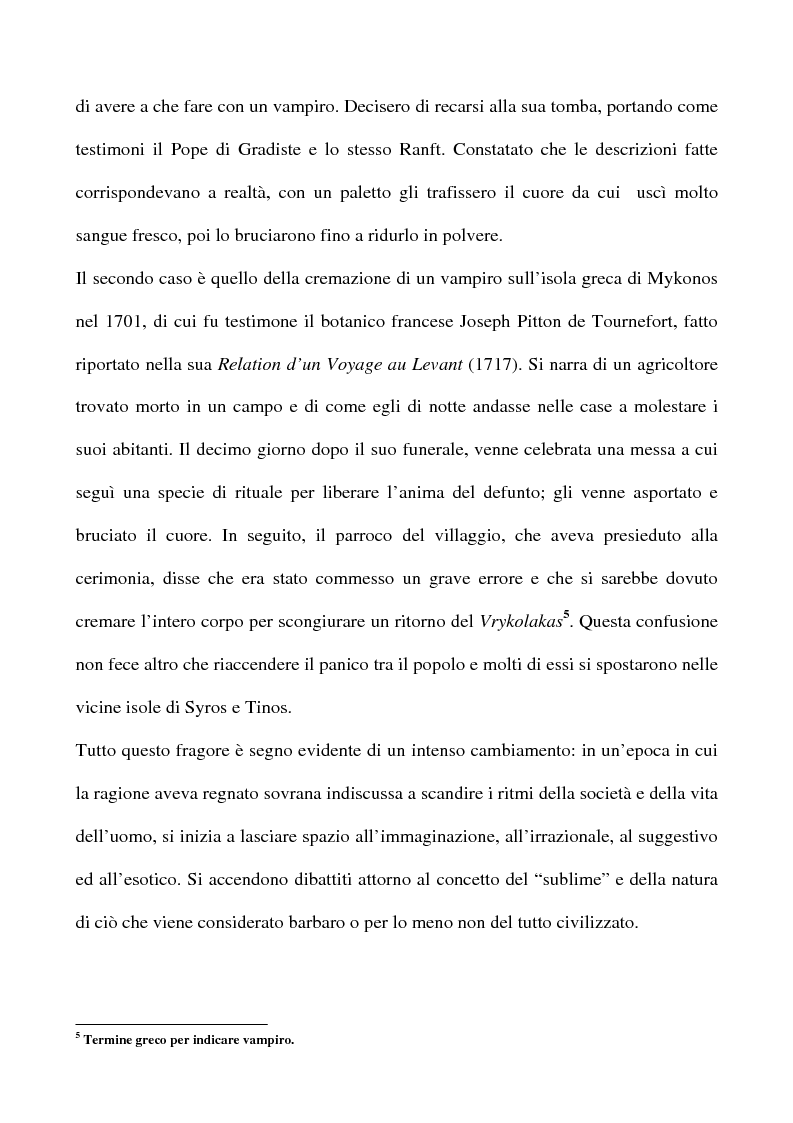 Anteprima della tesi: Il Vampiro di Polidori: nascita di un personaggio letterario, Pagina 3