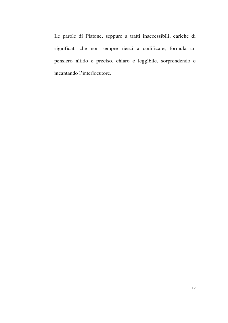 Anteprima della tesi: La donna nella concezione politica di Platone, Pagina 10