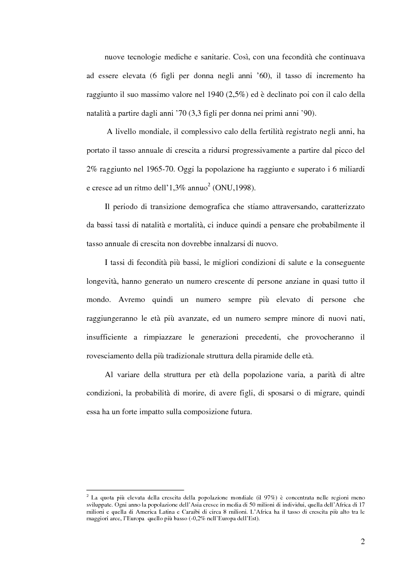 Anteprima della tesi: Invecchiamento della popolazione e invecchiamento della forza lavoro. Uno scenario per tre aziende italiane., Pagina 4