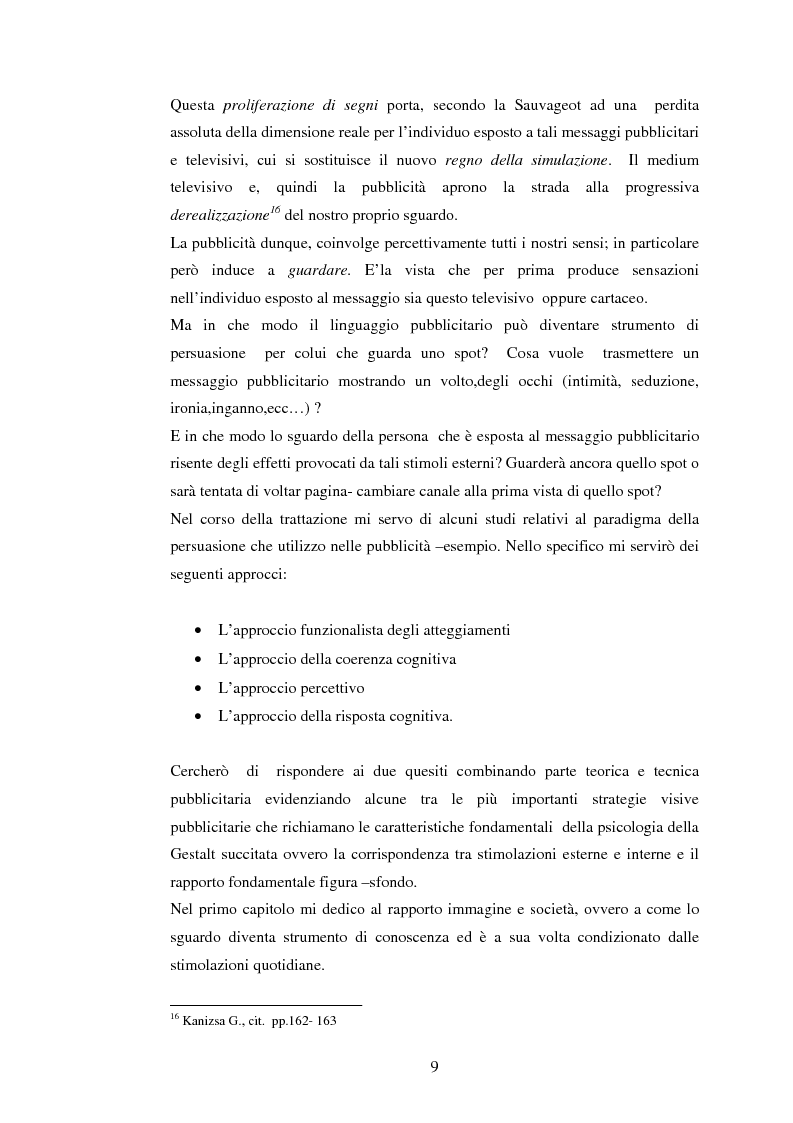 Anteprima della tesi: Lo sguardo della pubblicità, Pagina 7