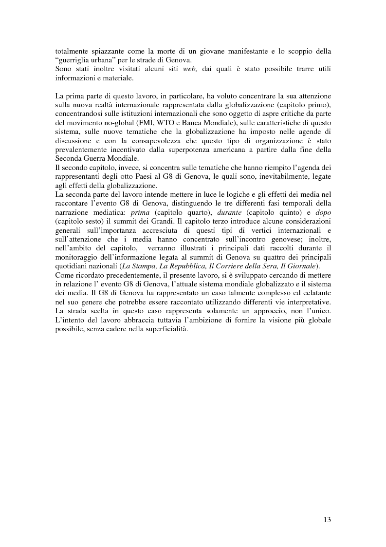 Anteprima della tesi: Tematizzare il G8. Il dibattito sul vertice di Genova nei media, Pagina 10