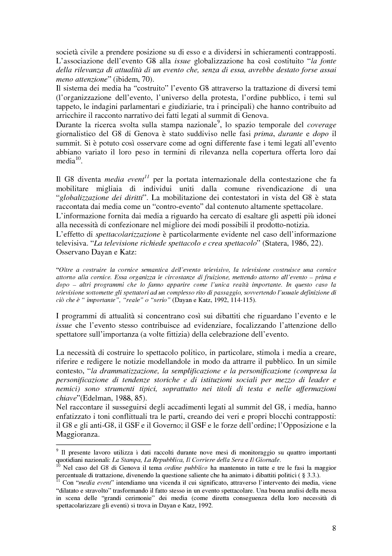 Anteprima della tesi: Tematizzare il G8. Il dibattito sul vertice di Genova nei media, Pagina 5