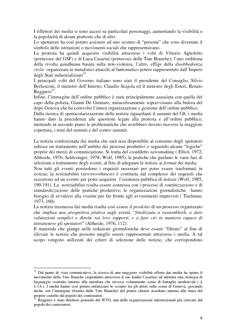 Anteprima della tesi: Tematizzare il G8. Il dibattito sul vertice di Genova nei media, Pagina 6