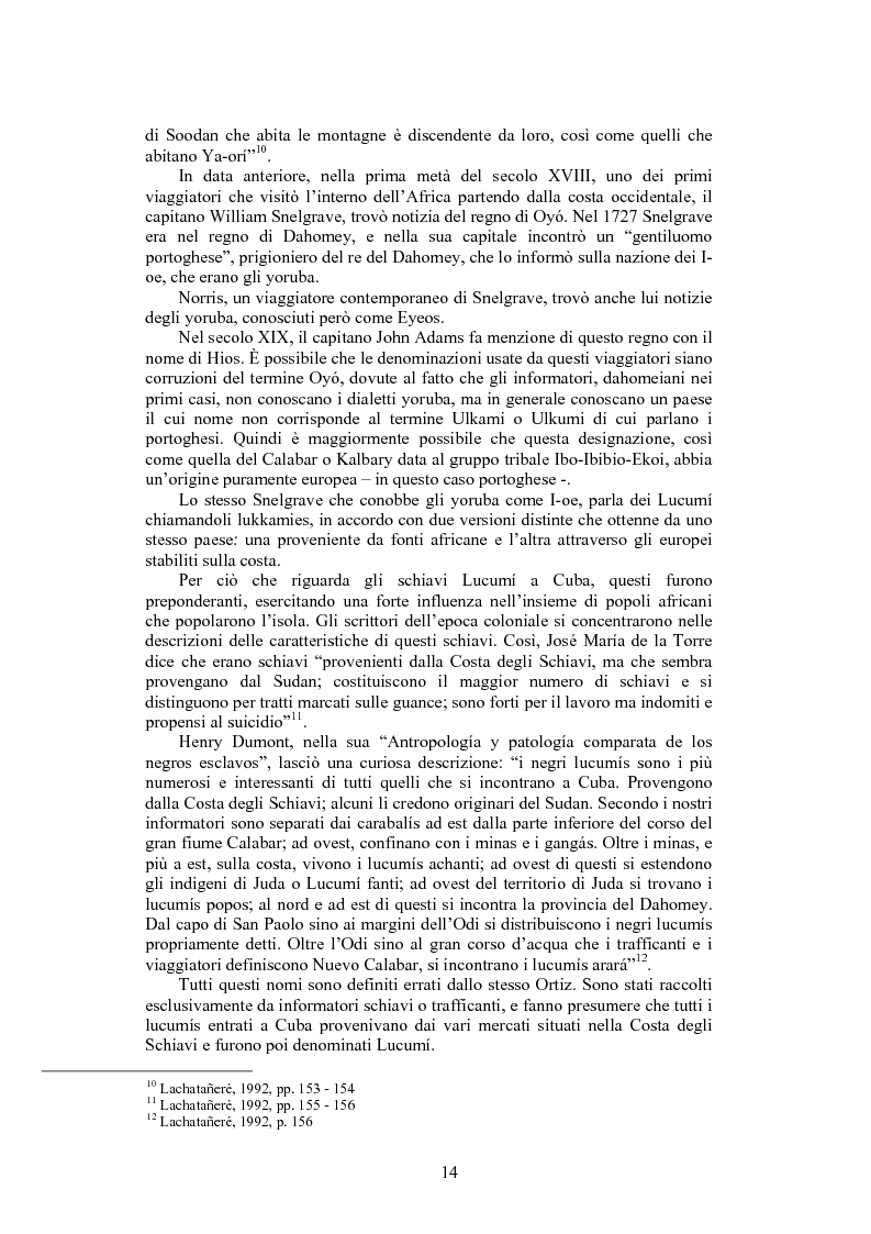 Anteprima della tesi: La santeria. Credenze e pratiche rituali di una religione afrocubana, Pagina 11