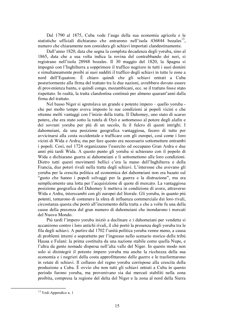 Anteprima della tesi: La santeria. Credenze e pratiche rituali di una religione afrocubana, Pagina 12