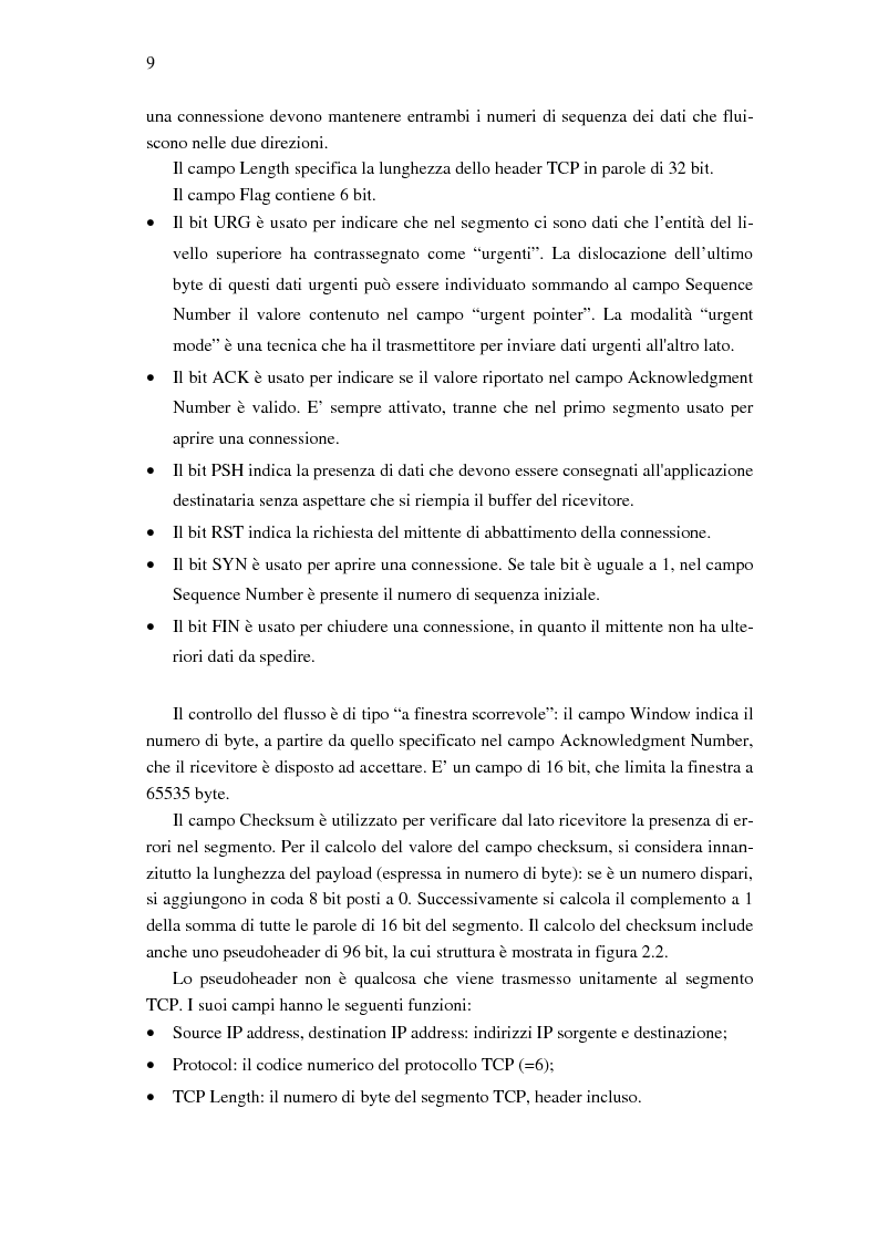 Anteprima della tesi: Analisi dell'avvio del TCP su canali satellitari a larga banda, Pagina 8