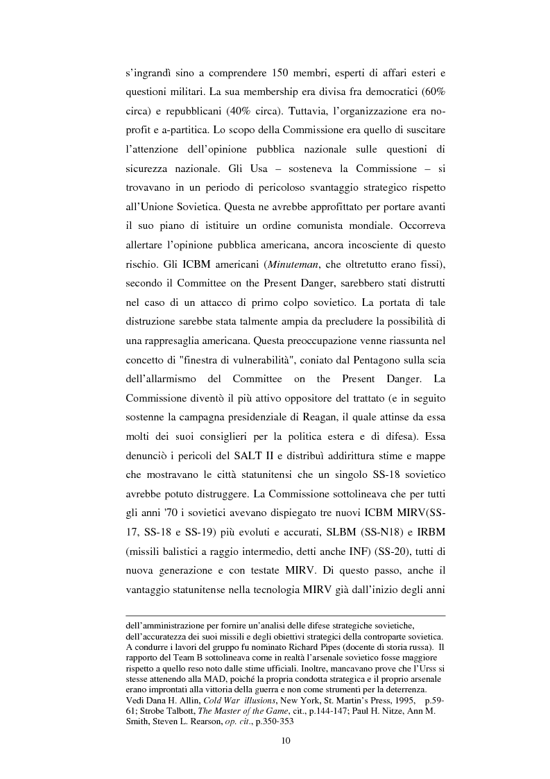 Anteprima della tesi: Gli USA e la difesa strategica: da Ronald Reagan a George W. Bush, Pagina 10