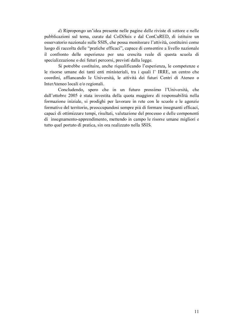 Anteprima della tesi: Formazione e SSIS: tra ideale e reale, Pagina 7