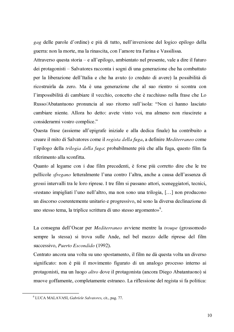 Anteprima della tesi: Contaminazioni tra generi e stili: il cinema di Gabriele Salvatores, Pagina 10