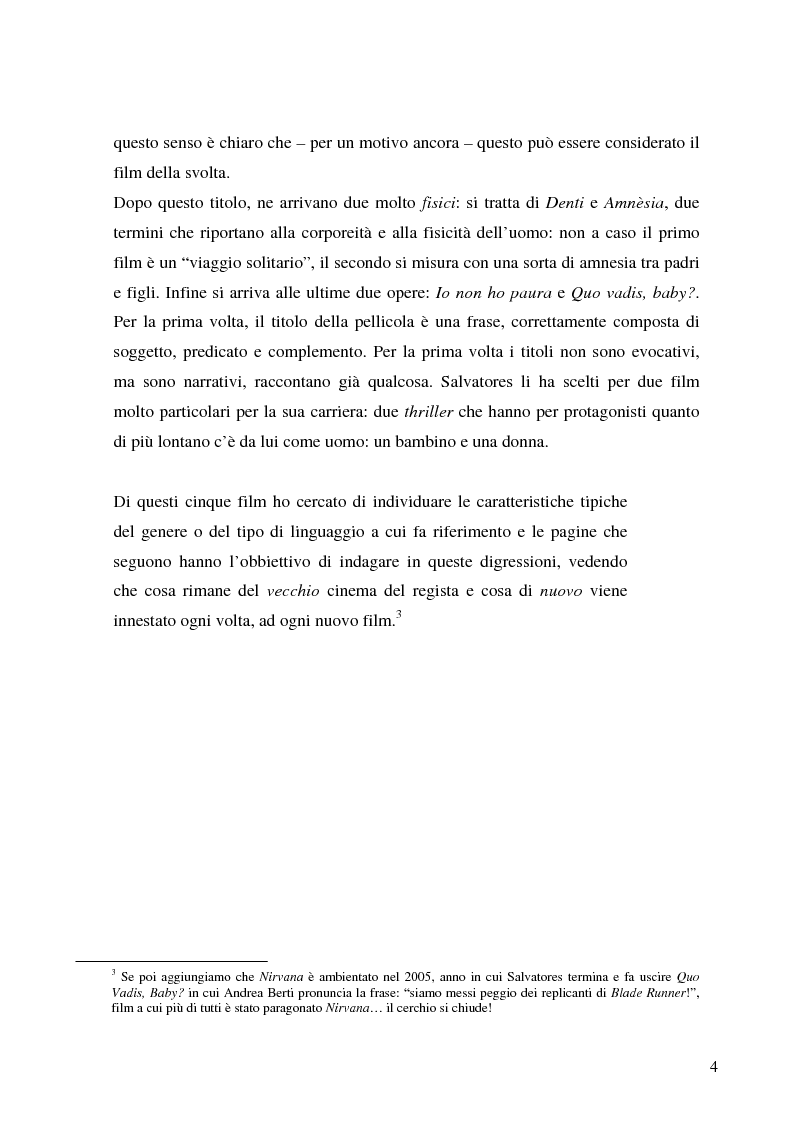 Anteprima della tesi: Contaminazioni tra generi e stili: il cinema di Gabriele Salvatores, Pagina 4