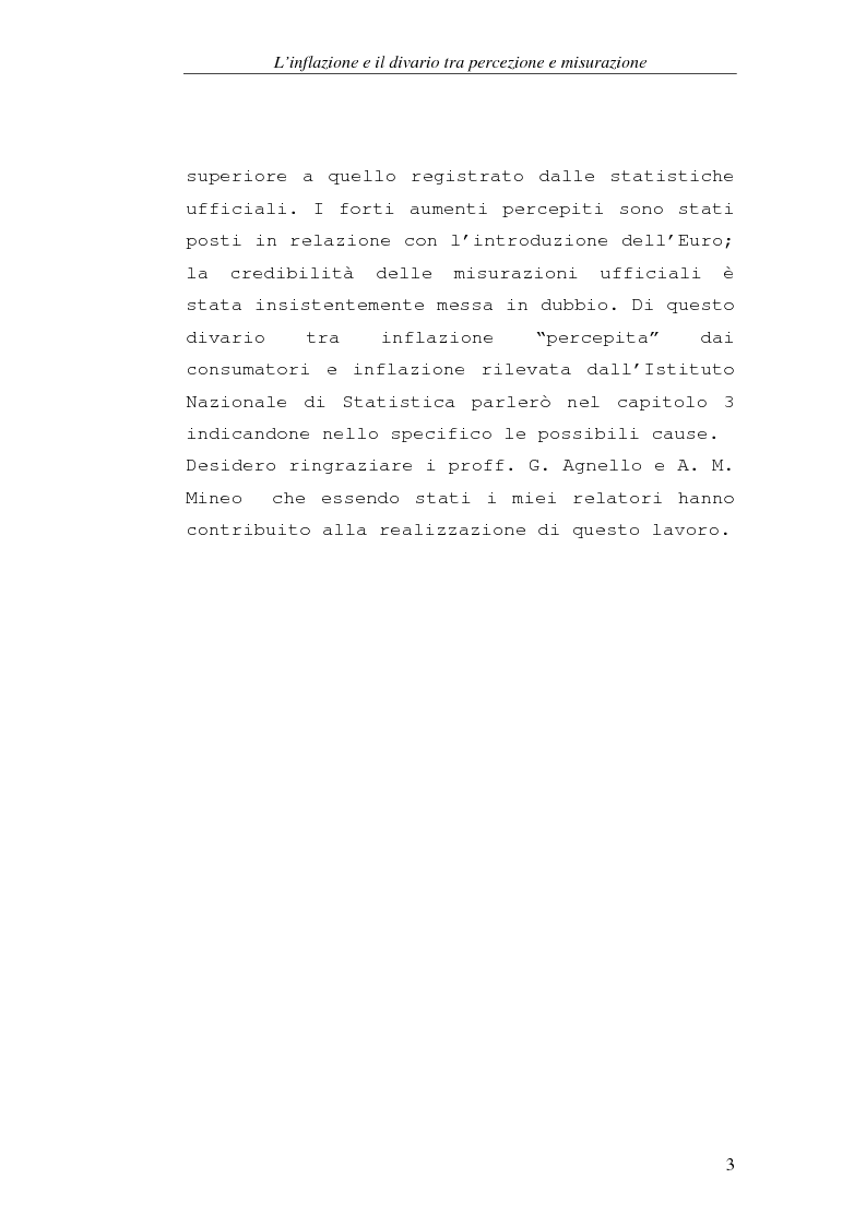 Anteprima della tesi: L'inflazione e il divario tra percezione e misurazione, Pagina 3