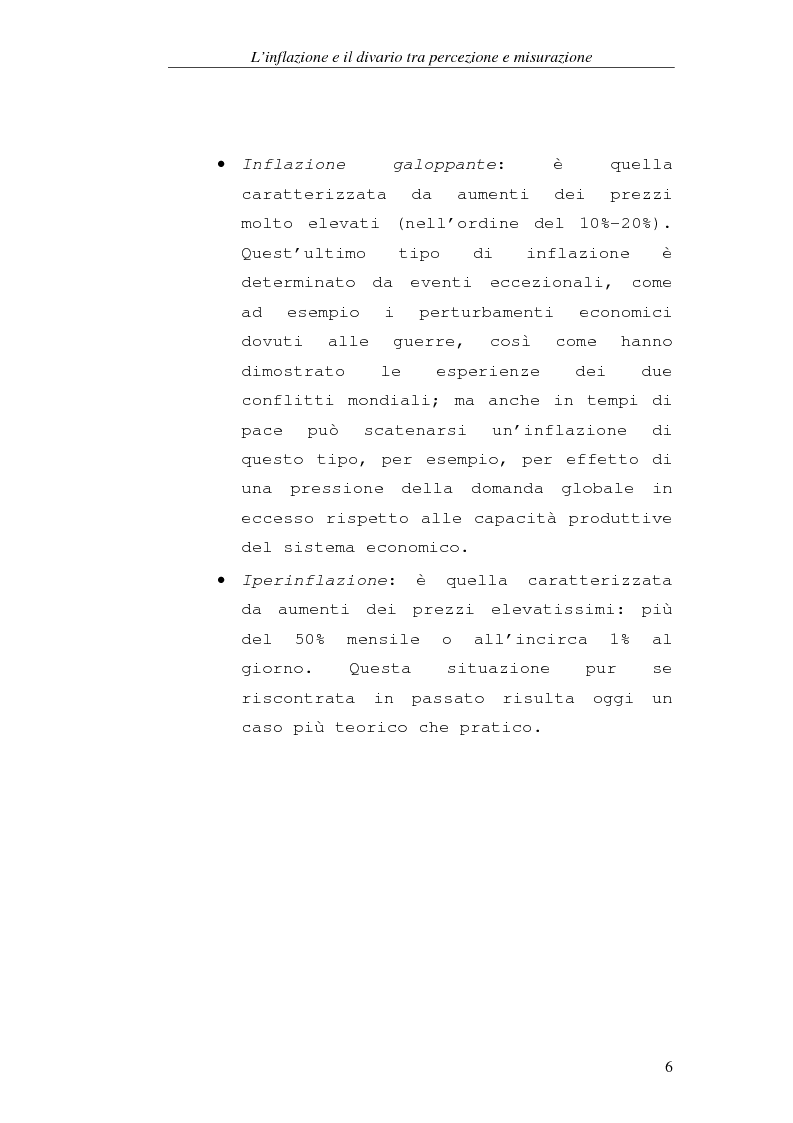 Anteprima della tesi: L'inflazione e il divario tra percezione e misurazione, Pagina 6