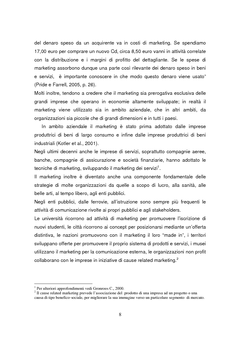 Anteprima della tesi: Marketing ed esperienza. Il caso ''La Feltrinelli Libri e Musica'', Pagina 8