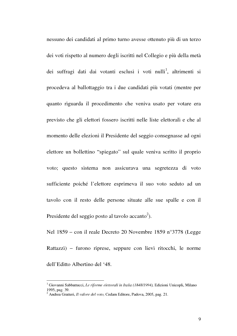 Anteprima della tesi: Legge elettorale, voto per corrispondenza e nuove tecnologie, Pagina 7