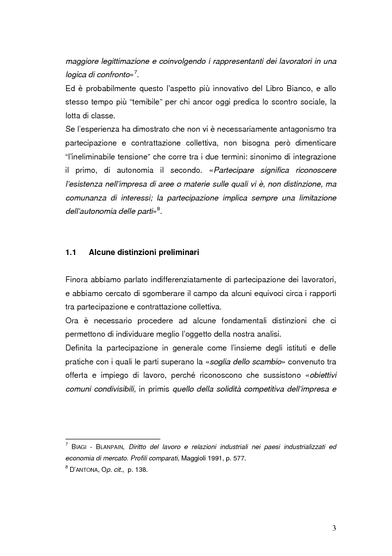 Anteprima della tesi: La partecipazione dei lavoratori al capitale di rischio dell'impresa, Pagina 6