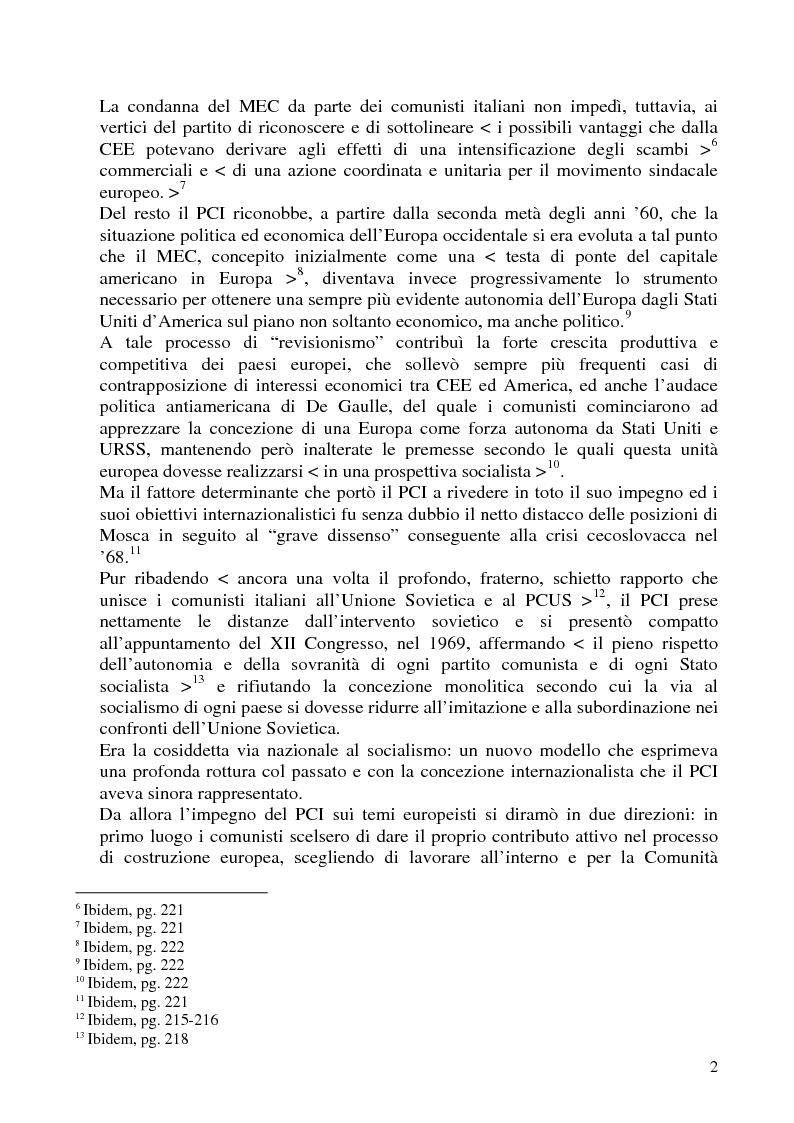 Anteprima della tesi: ''L'Unità'' e gli allargamenti della Comunità Europea (1969-1986), Pagina 2