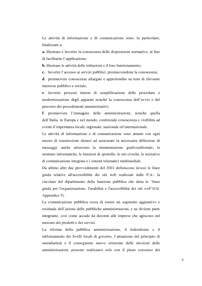 Anteprima della tesi: Pubblica amministrazione e partecipazione. Quale amministrazione e per quale partecipazione., Pagina 9