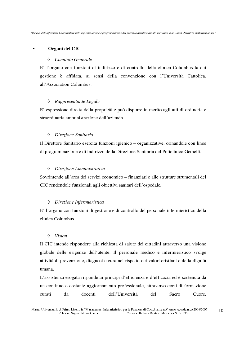 Anteprima della tesi: Il ruolo dell'infermiere coordinatore nell'implementazione e programmazione del percorso assistenziale all’intervento in un'unità operativa multidisciplinare, Pagina 5