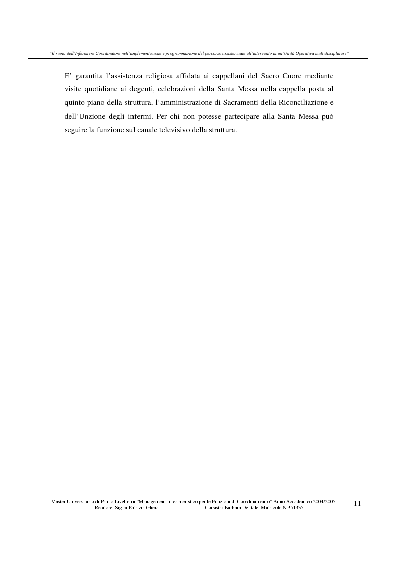 Anteprima della tesi: Il ruolo dell'infermiere coordinatore nell'implementazione e programmazione del percorso assistenziale all’intervento in un'unità operativa multidisciplinare, Pagina 6