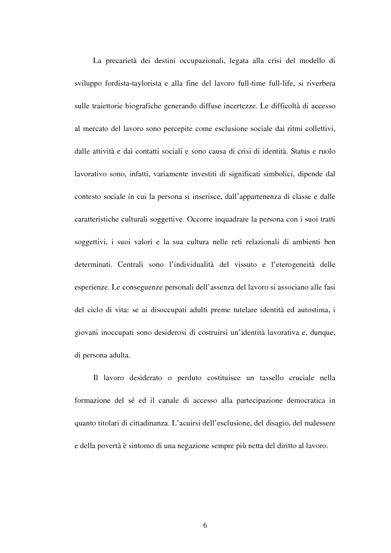 Anteprima della tesi: La costruzione sociale di politiche del lavoro attive: la risposta istituzionale alle nuove incertezze, Pagina 4