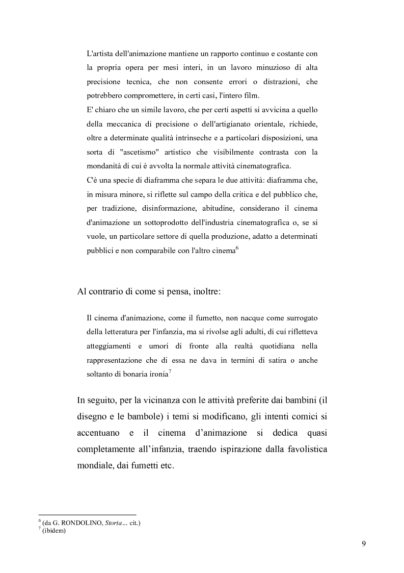Anteprima della tesi: L'altra animazione: il cinema dei pupazzi e degli oggetti animati, Pagina 8