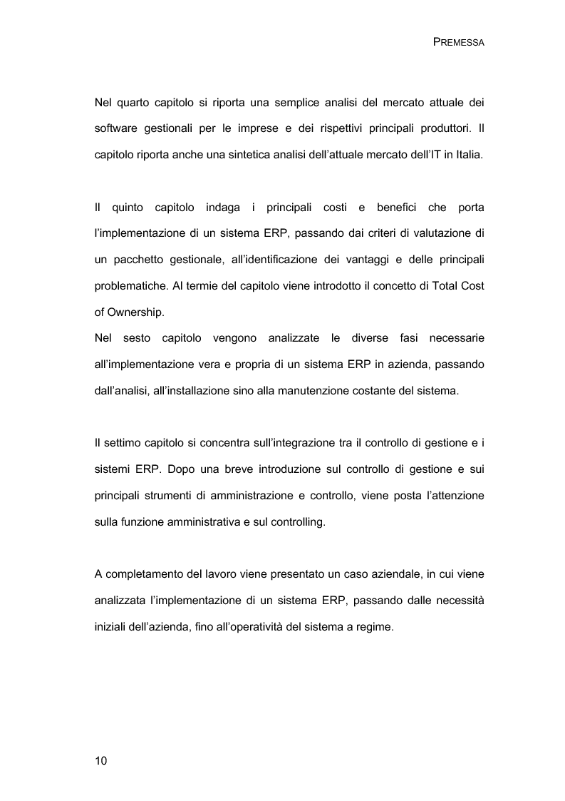 Anteprima della tesi: L'evoluzione dei sistemi informativi aziendali - Gli Erp dalla teoria all'implementazione, Pagina 5