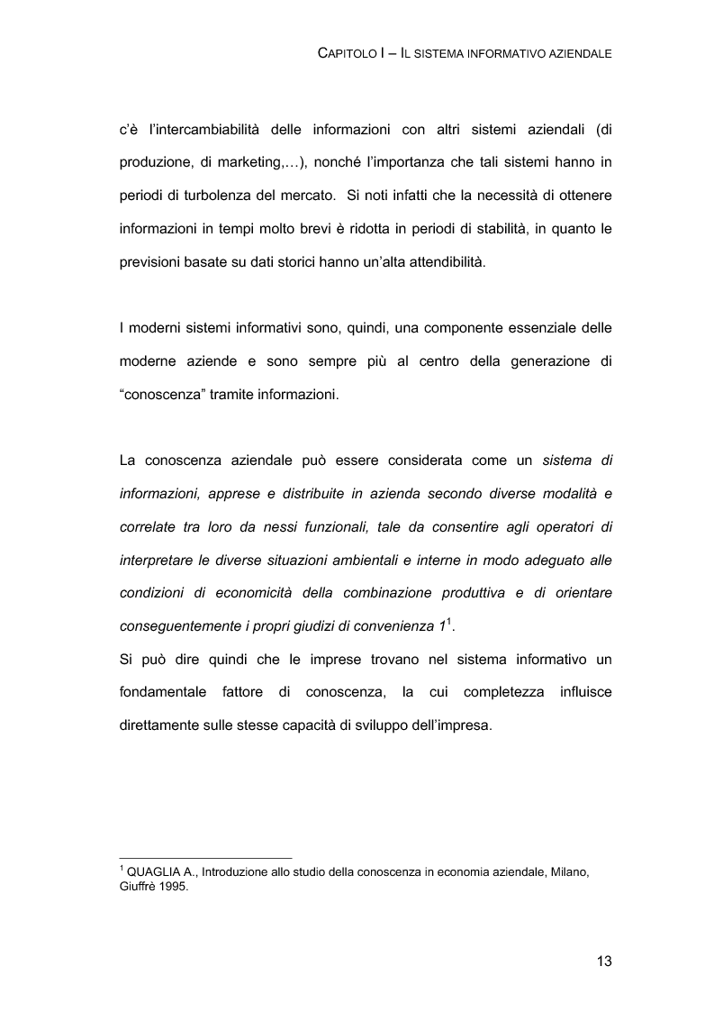 Anteprima della tesi: L'evoluzione dei sistemi informativi aziendali - Gli Erp dalla teoria all'implementazione, Pagina 8