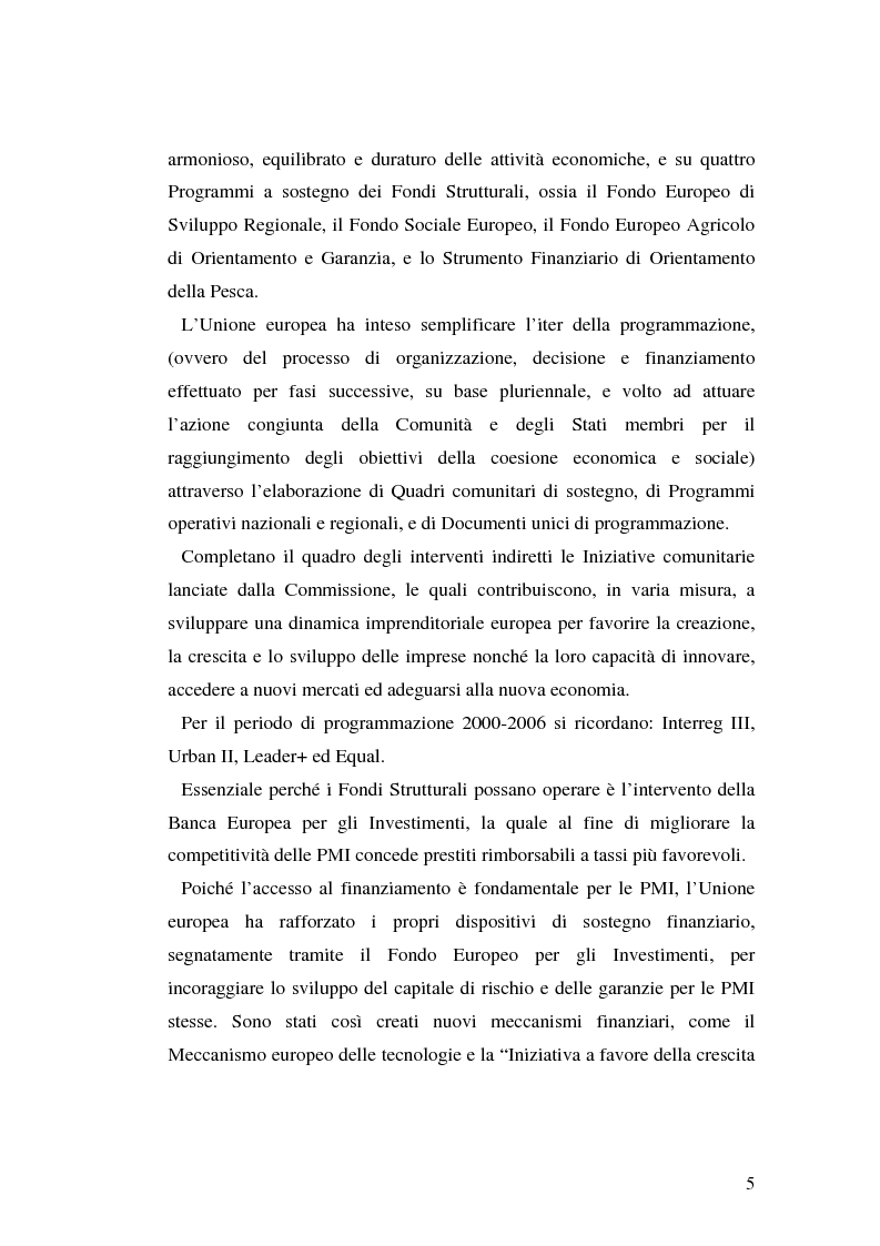 Anteprima della tesi: La disciplina degli aiuti alle piccole e medie imprese nell'Unione Europea, Pagina 5