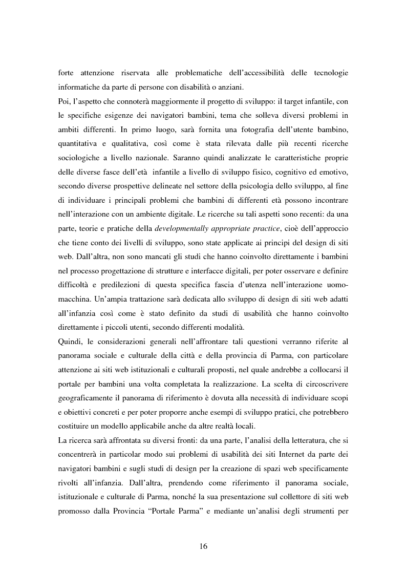 Anteprima della tesi: Bambini nel web: un'indagine sugli aspetti sociologici, psicologici e comunicativi, Pagina 10